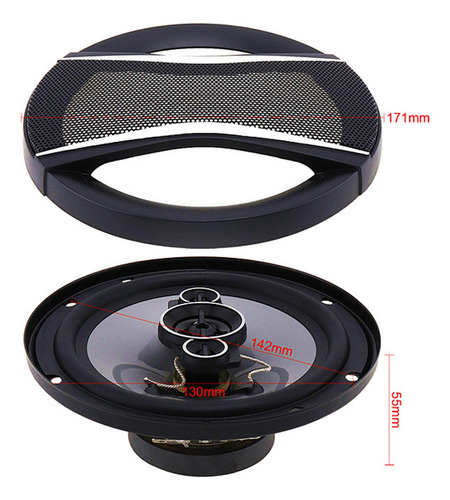 Altavoces De Audio Para Automóvil Altavoces Redondos De 6
