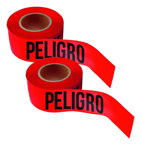 X2 Cinta Peligro Cinta Seguridad Rojo 100mtsx48mm Señales