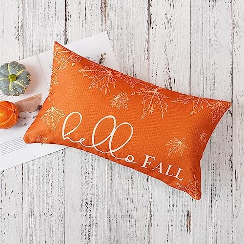 Onway Fundas De Almohada De Otoño, 12 X 20, Juego De 2, Deco