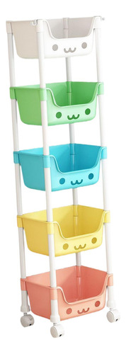 Carrito De Almacenamiento De 5 Niveles Con Estante Estilo A