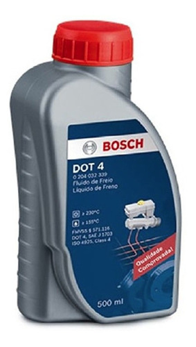 Fluido Oleo De Freio Dot 4 Original Bosch 500ml 0204032339