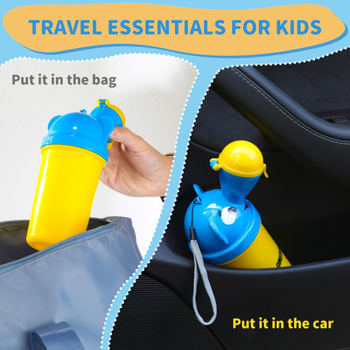 Orinal Portátil Amarillo Para Bebés Viaje Y Entrenamiento