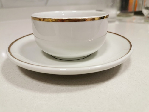 Taza Y Plato De Cafe Verbano Belgrano (Usado)