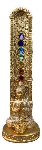 Incensário Porta Incenso Buda Torre Meditação 7 Chakras Top
