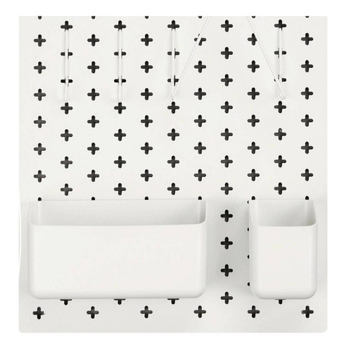 Set Organizador Para Pared Con Accesorios Blanco Afj