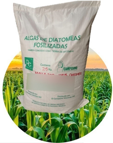 Tierra De Diatomeas Diatomita 25 Kg Aplicación Edáfico