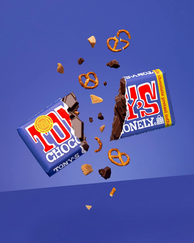 Barra De Chocolate Con Leche Oscura 42% Y Pretzel 180 G