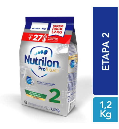 Imagen 2 de 6 de Leche Nutrilon Profutura 2 En Polvo 2 Pouch De 1.2 Kg