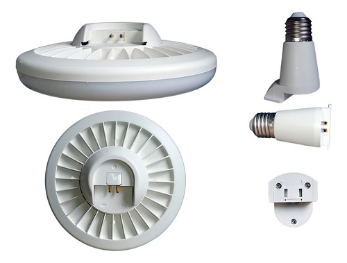 5 Pack Foco Led Tipo Ufo 40w Para Socket Normal E26 / E27 Luz Luz Blanca Fria 6500k