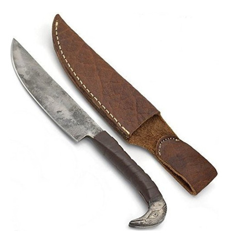 Cuchillo Vikingo Forjado A Mano Por Comerciante Nordico Con
