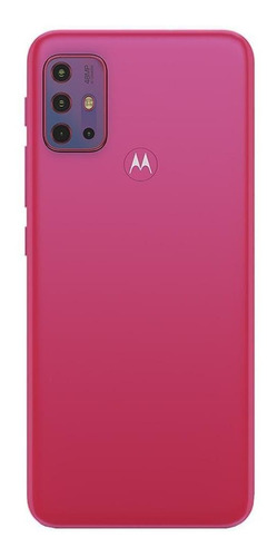 Imagem 2 de 9 de Kit Celular Moto G20 Pink 64gb Tela 6.5 E Pelicula