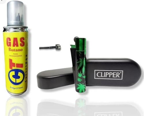 Clipper Metalico Marihuana Tv. / Piedra / Gas B. / Estuche