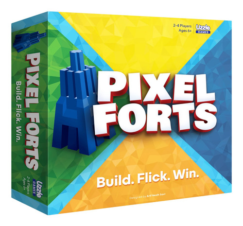 Juego De Mesa The Uzzle Pixel Forts | Niños A Partir De 6 Añ