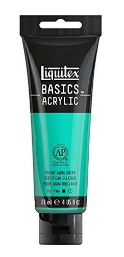 Liquitex Basics Acrylic Paint, 4-oz Tube, Bright Aqua Green