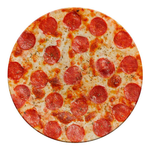 Cobertor Cobija Pizza Circular Ultrasuave Muchos Diseños Pizza