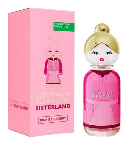 Imagen 1 de 1 de Perfume Mujer Benetton Sisterland Pink Raspberry Edt 80ml Vp