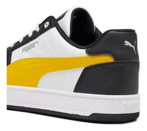 Tenis Puma Caven 2.0 Blanco Amarillo Hombre Y