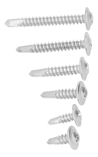 Surtido De Tornillos Autoperforantes, 101 Unidades, Cabezal