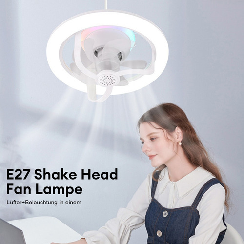 Lámpara De Ventilador De Techo Led Superbrillante For Inter