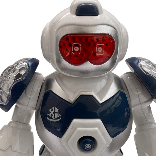 Robot 5 Con Luces Y Sonido Robot Con Luces Blanco