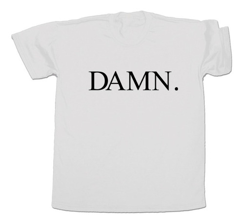 Imagen 2 de 2 de Remera Damn Logo Kendrick Lamar Algodón Unisex