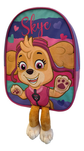 Mochila Paw Patrol Skye Con Patitas 3d Para Niñas