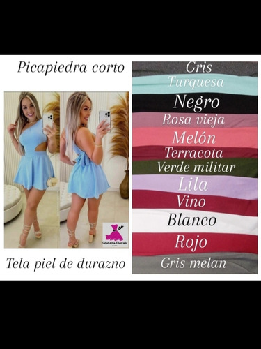 Vestido Picapiedra Tela Piel De Durazno Damas 