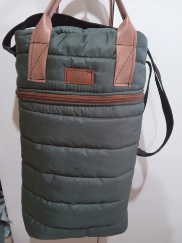 Matero Puffer Matelassé Micah Bags Verde Oscuro