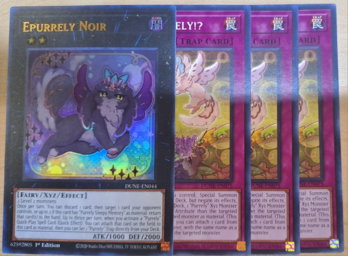 Epurrely Noir Duelist Nexus Set 4 Pz Purrely Sharely? Yugioh