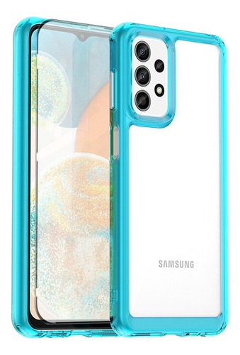 Funda Para Samsung Galaxy A23 5g Borde De Color Con Mica