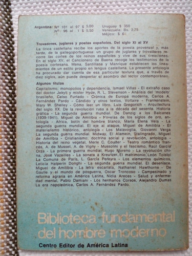 Trovadores Juglares Y Poetas Españoles Del Siglo Xi Al Xv (Usado)