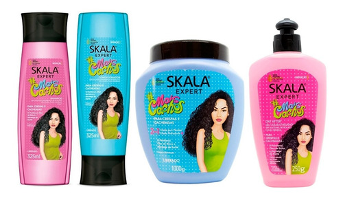 Skala Mais Cachos Shampoo + Acondicionador + Mascara + Gel