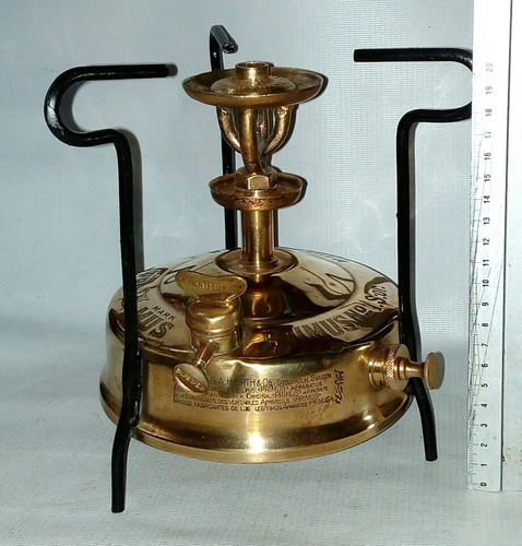 Hornillo Primus Nro. 1 Sueco Antiguo De Bronce,completo. (Usado)