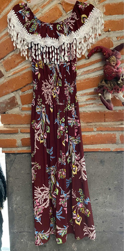 Hermoso Vestido Tipo Playa Licra Color Vino