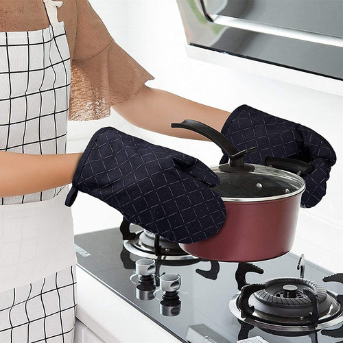 Guantes Cocina Antideslizantes Silicona Resistente Al Calor