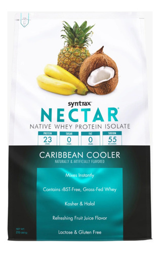 Nectar Whey Protein Isolado 907g - Syntrax Sabor Caribbean Cooler