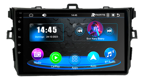 Kit Multimidia 9 Polegadas Mp5 Toyota Corolla 2009 A 2014