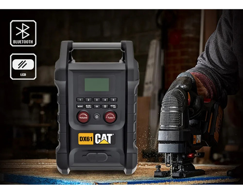 Radio Inalámbrica Bluetooth Cat Dx61b 18v No Incluye Batería