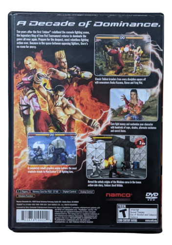 Jogo Tekken 5 Ps2 Americano Original (Usado)