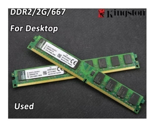 Memórias Kingston 2gb Ddr2 Pc2-5300 667 1pentes 2gb