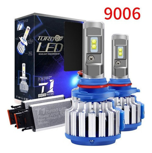 .. Plug Play T1 Turbo Led Faro 9006 Canbus Lámpara