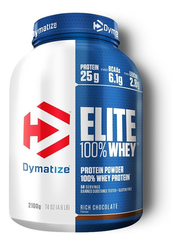 Proteina Dymatize Elite Whey 100% 5 Libras (63 Servicios)