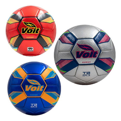 Balón Voit Futbol Corner Unisex Plata