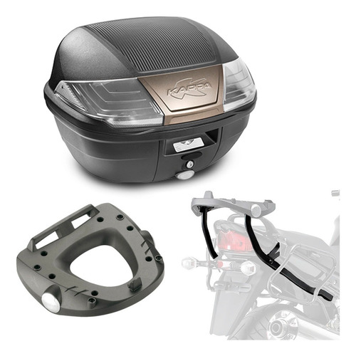 Baul Trasero 40 L Con Soporte Para Suzuki Gsx 650 F