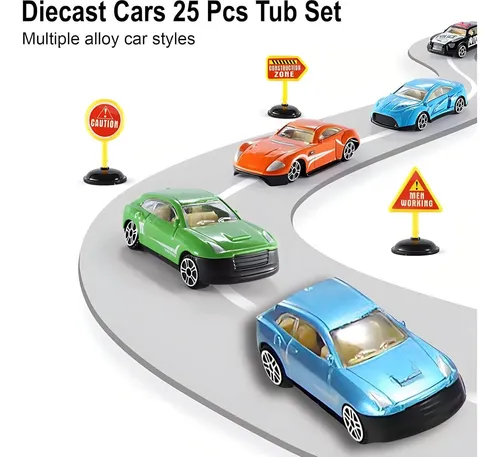 Paquete De 25 Coches Miniatura Liberty Imports 1:64 Con