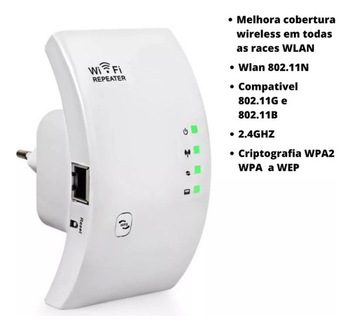 Repetidor Expansor Amplificador Extensor Wi-fi Enrutador De