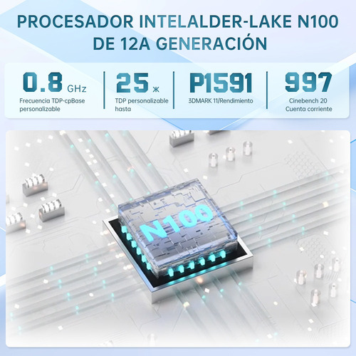 Mini Pc Soyo Intel N100 8 Gb Ddr4 256 Gb Windows 11 Pro