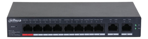 Dahua Cs4010-8et-110, Switch Cloud Con Poe De 8 Puertos