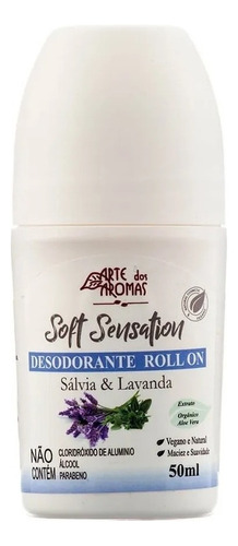 Desodorante Roll On Soft Sensation Sálvia & Lavanda 50ml  
