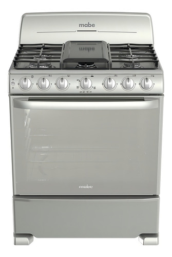 Cocina Mabe DiseñoEM7659BFI color plata mercury con puerta ciega 127V